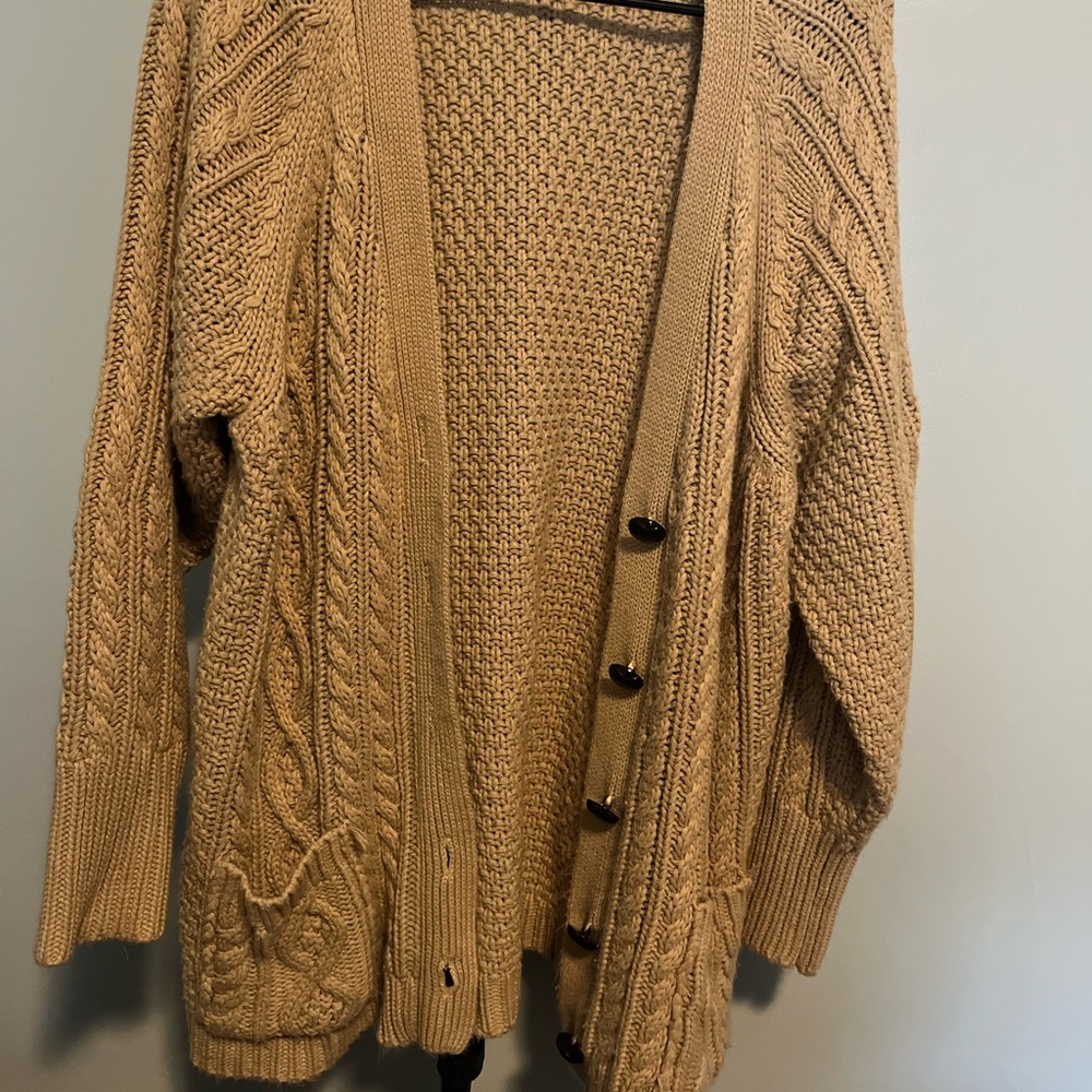 Tan cardigan